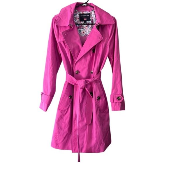 London Fog Orchid Trench Coat - Picture 4 of 16